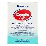 Fertőtlenítő törlőkendő BRADOLIFE 1-vel csomagolt 5 darabos Fertőtlenítő törlőkendő BRADOLIFE 1-vel csomagolt 5 darabos