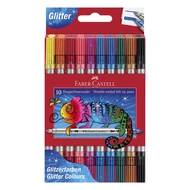 Filctoll FABER-CASTELL kétvégű csillámos 10 darabos