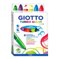 Filctoll GIOTTO Turbo Giant fluo vastag 7,5mm akasztható 6 darabos Filctoll GIOTTO Turbo Giant fluo vastag 7,5mm akasztható 6 darabos