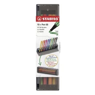 Filctoll STABILO Pen 68 10 darabos hordozható asztali tartóban