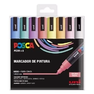 Filctoll UNI Posca PC-5M pasztell színek 8 darabos Filctoll UNI Posca PC-5M pasztell színek 8 darabos