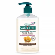 Folyékony szappan SANYTOL antibakteriális mandulatej és méhpempő 250ml Folyékony szappan SANYTOL antibakteriális mandulatej és méhpempő 250ml