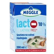 Főzőtejszín MEGGLE Laktózmentes UHT 10% 200ml Főzőtejszín MEGGLE Laktózmentes UHT 10% 200ml