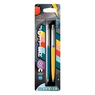Golyóstoll PARKER Royal Jotter Glam rock 70 kék/sárga ezüst klipsz 2 darabos Golyóstoll PARKER Royal Jotter Glam rock 70 kék/sárga ezüst klipsz 2 darabos