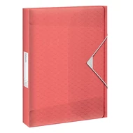 Gumis mappa ESSELTE Colour Breeze PP Jumbo Plus A/4 40mm korall