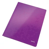 Gyorsfűző LEITZ Wow A/4 laminált karton lila Gyorsfűző LEITZ Wow A/4 laminált karton lila