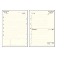 Gyűrűs kalendárium betét SATURNUS L312 napi sárga lapos 2026.