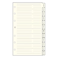 Gyűrűs kalendárium betét SATURNUS L315 telefonregiszter sárga lapos