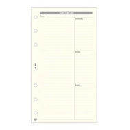 Gyűrűs kalendárium betét SATURNUS M368 bianco napi tervező sárga lapos Gyűrűs kalendárium betét SATURNUS M368 bianco napi tervező sárga lapos