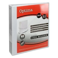 Gyűrűskönyv OPTIMA panorámás A/4 2 gyűrű 50mm fehér Gyűrűskönyv OPTIMA panorámás A/4 2 gyűrű 50mm fehér