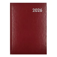 Határidőnapló ALISCA B/5 heti fehér lapos bordó 2026.