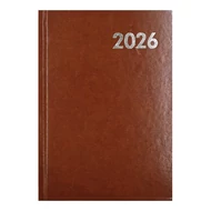 Határidőnapló ALISCA B/6 napi fehér lapos barna 2026. Határidőnapló ALISCA B/6 napi fehér lapos barna 2026.