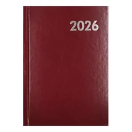 Határidőnapló ALISCA B/6 napi fehér lapos bordó 2026. Határidőnapló ALISCA B/6 napi fehér lapos bordó 2026.