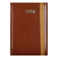 Határidőnapló ALISCA Rebel varrott B/5 napi fehér lapos barna 2026. Határidőnapló ALISCA Rebel varrott B/5 napi fehér lapos barna 2026.