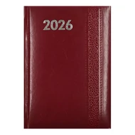 Határidőnapló ALISCA Rebel varrott B/6 napi fehér lapos bordó 2026. Határidőnapló ALISCA Rebel varrott B/6 napi fehér lapos bordó 2026.