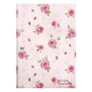 Határidőnapló LIZZY CARD B/6 heti keménytáblás Pink roses 2026.