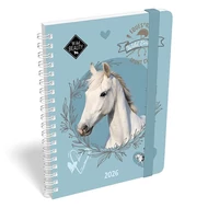 Határidőnapló LIZZY CARD B/6 heti spirálozott gumis Wild beuty sport club 2026. Határidőnapló LIZZY CARD B/6 heti spirálozott gumis Wild beuty sport club 2026.