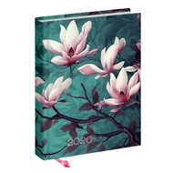 Határidőnapló REALSYSTEM Librobello "Hölgyeknek" B/6 napi fehér lapos 3D lakk+ élfestés Magnólia 2026. Határidőnapló REALSYSTEM Librobello "Hölgyeknek" B/6 napi fehér lapos 3D lakk+ élfestés Magnólia 2026.