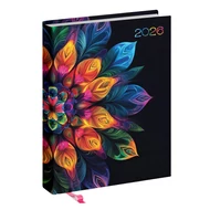 Határidőnapló REALSYSTEM Librobello "Hölgyeknek" B/6 napi fehér lapos 3D lakk+ élfestés Mandala 2026. Határidőnapló REALSYSTEM Librobello "Hölgyeknek" B/6 napi fehér lapos 3D lakk+ élfestés Mandala 2026.