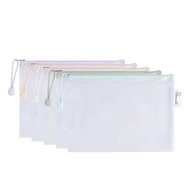 Irattasak DELI Colorful A/5 cipzáras háló mintás vegyes pasztell színekben Irattasak DELI Colorful A/5 cipzáras háló mintás vegyes pasztell színekben