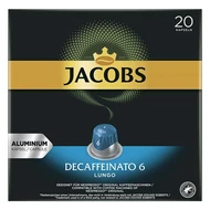 Kávékapszula JACOBS Nespresso Lungo koffeinmentes 20 kapszula/doboz Kávékapszula JACOBS Nespresso Lungo koffeinmentes 20 kapszula/doboz