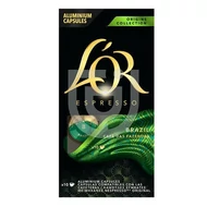 Kávékapszula L`OR Brasil Nespresso kompatibilis 10 kapszula/doboz Kávékapszula L`OR Brasil Nespresso kompatibilis 10 kapszula/doboz