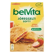 Keksz BELVITA Jó Reggelt! Softy epres töltelékkel multipack 250 g
