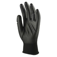 Kesztyű mártott COVERGUARD poliészter PU tenyérrel fekete 9-es 2 darab/pár Kesztyű mártott COVERGUARD poliészter PU tenyérrel fekete 9-es 2 darab/pár