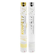 Konfetti ágyú JUNIOR 40 cm metál hasábok