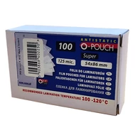 Lamináló fólia OPUS 54x86 mm 125 mikron fényes 100/dob Lamináló fólia OPUS 54x86 mm 125 mikron fényes 100/dob
