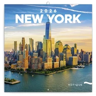 Lemeznaptár REALSYSTEM 300x300mm New York 2026. Lemeznaptár REALSYSTEM 300x300mm New York 2026.