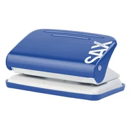 Lyukasztó SAX 218 Design 2 lyukú fém 12 lap kék Lyukasztó SAX 218 Design 2 lyukú fém 12 lap kék