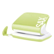 Lyukasztó SAX 318 Design 2 lyukú fém 20 lap világoszöld PET Lyukasztó SAX 318 Design 2 lyukú fém 20 lap világoszöld PET