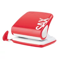 Lyukasztó SAX 418 Design 2 lyukú fém 25 lap piros Lyukasztó SAX 418 Design 2 lyukú fém 25 lap piros
