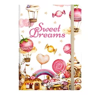 Jegyzetfüzet ponthálós DOLCE BLOCCO Secret Journal A/5 176 oldalas Sweet Dreams keménytáblás gumis