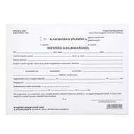 Nyomtatvány egészségi alkalmassági vélemény Nyomtatvány egészségi alkalmassági vélemény