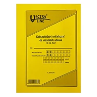Nyomtatvány egészségügyi nyilatkozat és vizsgálati adatok VECTRALINE B/5 álló 16 lapos Nyomtatvány egészségügyi nyilatkozat és vizsgálati adatok VECTRALINE B/5 álló 16 lapos