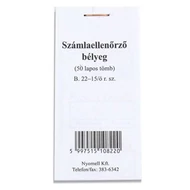 Nyomtatvány ellenőrző bélyeg Nyomtatvány ellenőrző bélyeg