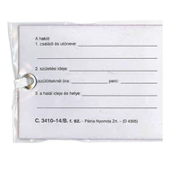 Nyomtatvány lábcédula fóliás Nyomtatvány lábcédula fóliás