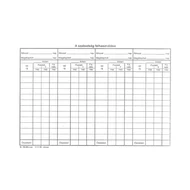 Nyomtatvány szabadság nyilvántartólap A/5 Nyomtatvány szabadság nyilvántartólap A/5