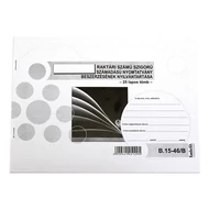 Nyomtatvány szigorú számadású nyomtatványok beszerzésének nyilvántartása A/4 25 lapos fekvő Nyomtatvány szigorú számadású nyomtatványok beszerzésének nyilvántartása A/4 25 lapos fekvő