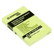 Öntapadós jegyzettömb DONAU ECO 51x76 mm 100 lap sárga