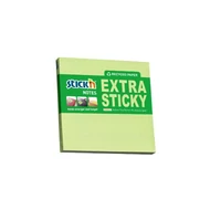 Öntapadós jegyzettömb STICK`N extra erős 76x76mm újrahasznosított pasztell zöld 90 lap Öntapadós jegyzettömb STICK`N extra erős 76x76mm újrahasznosított pasztell zöld 90 lap