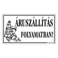 Piktogram Áruszállítás folyamatban fehér Piktogram Áruszállítás folyamatban fehér