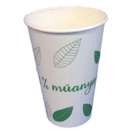 Pohár eldobható papír műanyagmentes 4 dl nyomott 50 darabos(12389,14941)