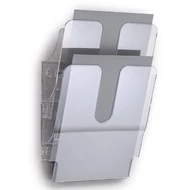 Prospektustartó DURABLE Flexiplus A/4 álló fali 2 részes átlátszó Prospektustartó DURABLE Flexiplus A/4 álló fali 2 részes átlátszó