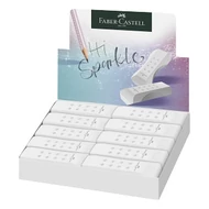 Radír FABER-CASTELL RollOn Sparkle pvc mentes fehér Radír FABER-CASTELL RollOn Sparkle pvc mentes fehér