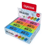 Radír OPTIMA neon 24 darabos