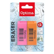 Radír OPTIMA neon 2db/bliszter