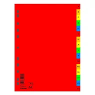 Regiszter DONAU A/4 műanyag A-Z 16 részes színes Regiszter DONAU A/4 műanyag A-Z 16 részes színes